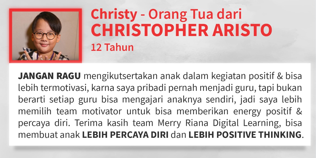 Testimoni dari Chrisy tentang Kursus Online I Lead!